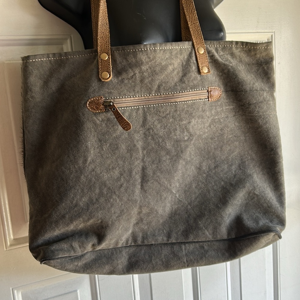 MYRA BAG LEATHER WEEKENDER FASHION LEATHER LARGE HANDBAG - Picture 4 of 14